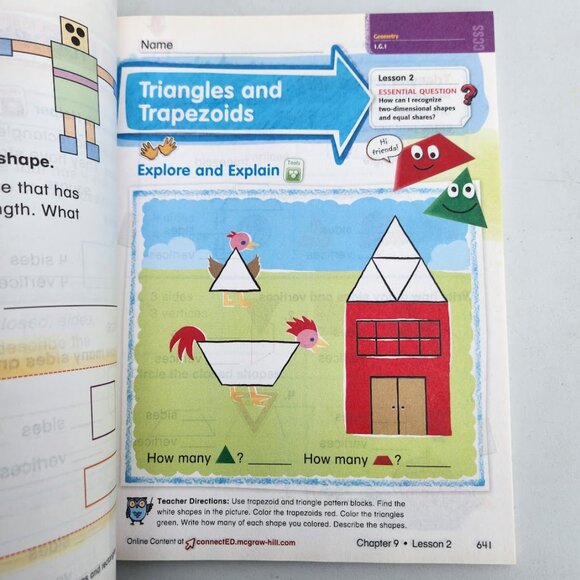 NEW My Math Grade 1 Book 1st Grade Volume 2 McGraw-Hill Elementary Math Connects - Picture 7 of 16